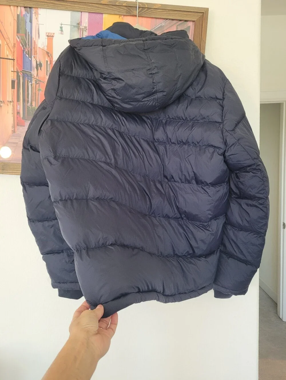 Levi's Navy Quilted Puffer Jacket with Badge